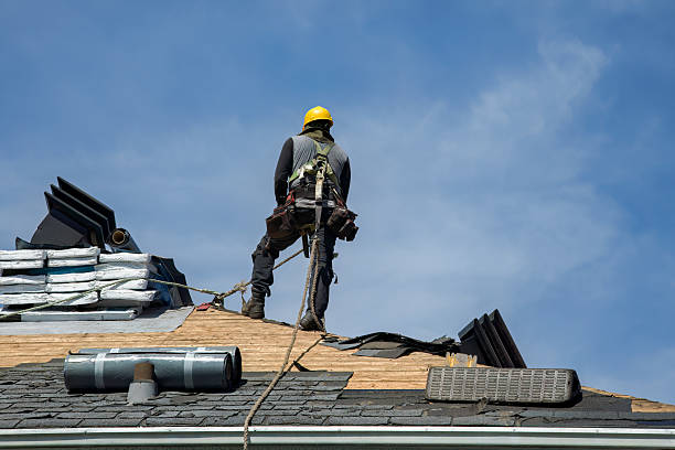 Professional Roof Replacement technician working in Hackett, AR